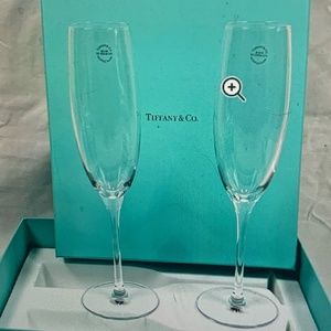 Tiffany & CO Champagne Flutes NIB